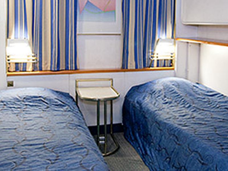 Cabins on the boat