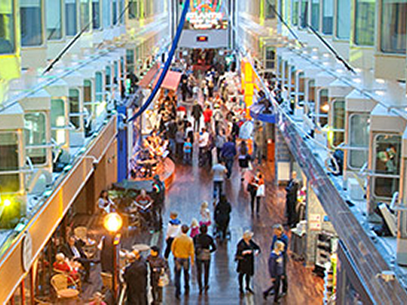 Promenade on the ship